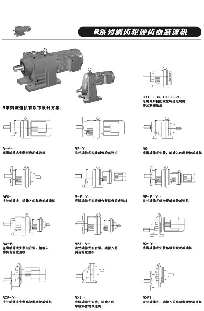 R系列斜齒輪減速電機